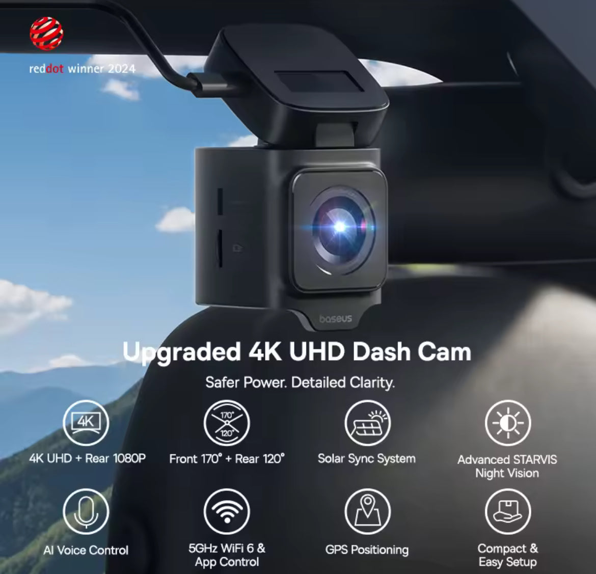360° Vehicle Security Dash Camera System (Front + Cabin + Rear + Interior Monitoring)