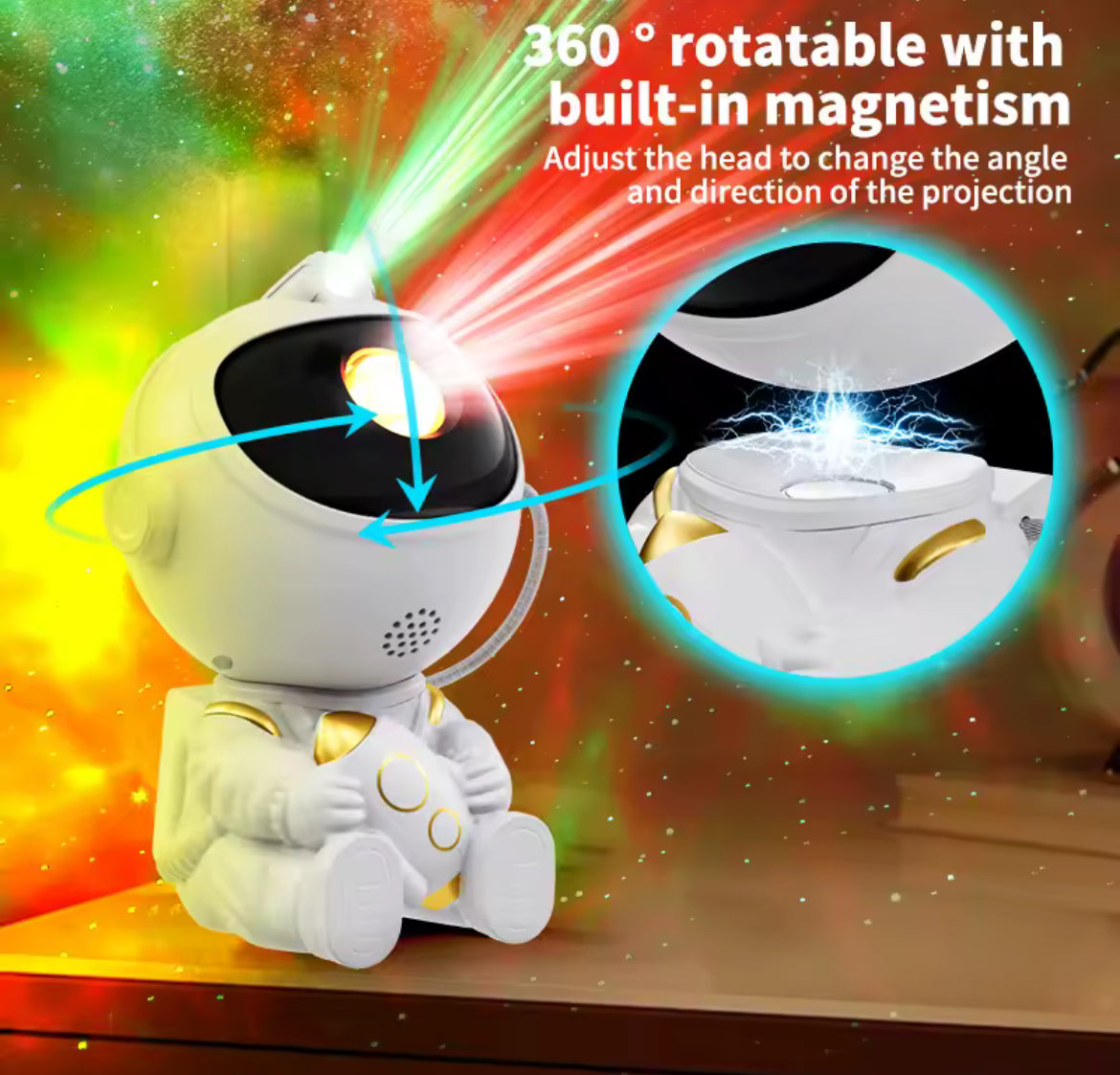 🌌 LED Star Galaxy Projector Night Light (Astronaut Design) — Shopify Description