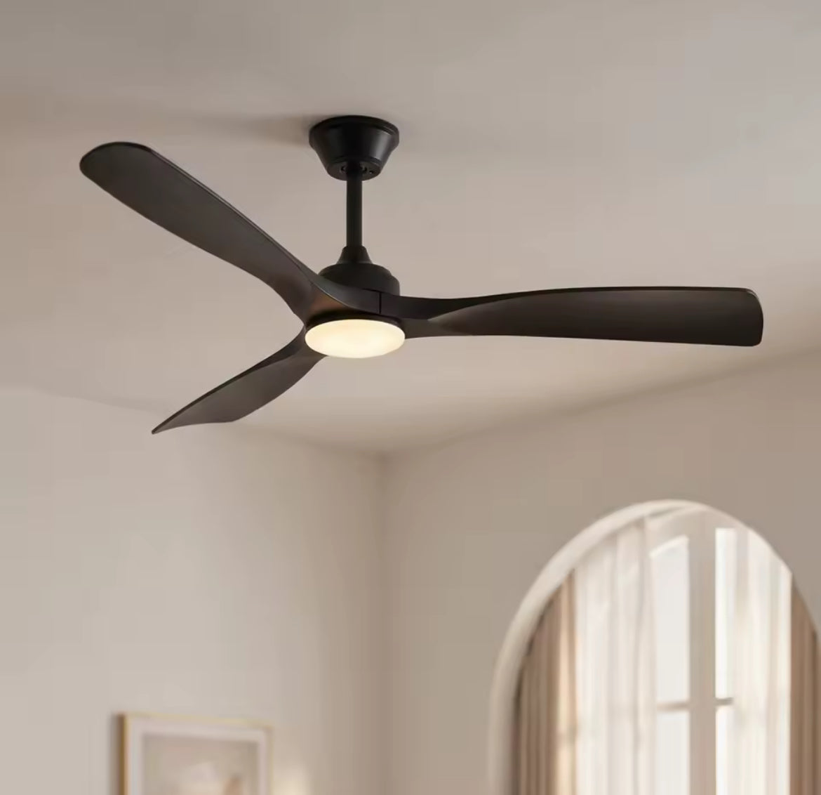 Ceiling Fan with Light – 25”, 42” & 52” Low Profile Flush Mount Fan with Remote Control