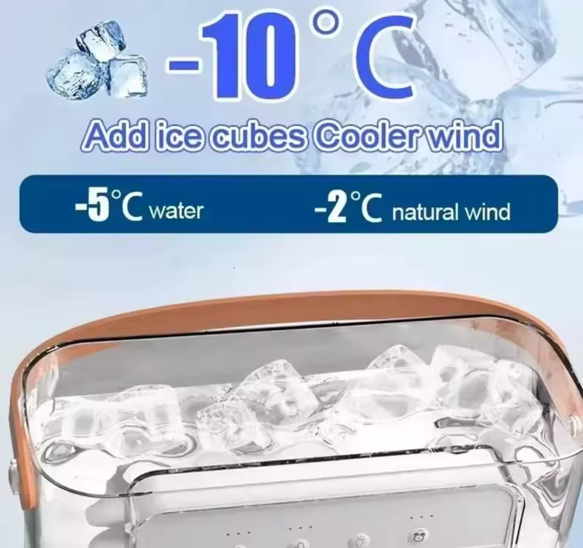 ❄️ 3-in-1 Portable Mini Air Cooler (Fan + Humidifier + LED Night Light) — Shopify Description